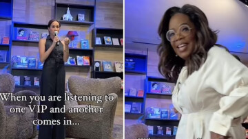 Μέγκαν Μαρκλ: Η άβολη στιγμή με την Όπρα να διακόπτει ομιλία της για να… κάτσει στην θέση της - Δείτε βίντεο