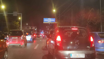 Μποτιλιάρισμα στην Κηφισίας - Κλειστή η Κατεχάκη λόγω πορείας στην πρεσβεία του Ισραήλ 