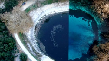 Υποχώρησε έξι μέτρα η στάθμη στη λίμνη Βηρού, δείτε βίντεο