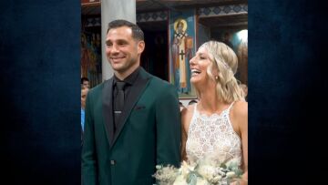 Το χιουμοριστικό βίντεο από τον γάμο της Ελένης Χαμπέρη και του Αλέξανδρου Αναστασίου 