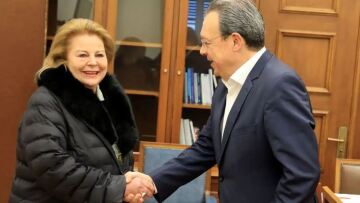 Με τη Λούκα Κατσέλη συναντήθηκε στη Βουλή ο Σωκράτης Φάμελλος