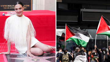 «Ντροπή στην Γκαλ Γκαντότ»: Φιλοπαλαιστίνιοι διαδηλωτές αποδοκίμασαν την Ισραηλινή ηθοποιό, που απέκτησε αστέρι στη Λεωφόρο της Δόξας - Δείτε βίντεο