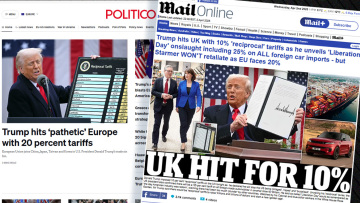 Οι πρώτες αντιδράσεις για τους δασμούς του Τραμπ - Τι γράφουν τα διεθνή μέσα ενημέρωσης