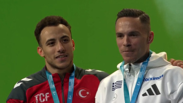 Ευρωπαϊκό Πρωτάθλημα: Η απονομή του χρυσού μεταλλίου στον Λευτέρη Πετρούνια και τον Τούρκο Αντέμ Ασίλ - Δείτε βίντεο
