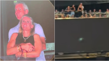 Νέο βίντεο δείχνει τι έκανε το viral παράνομο ζευγάρι πριν τους «πιάσει» η kiss cam στους Coldplay
