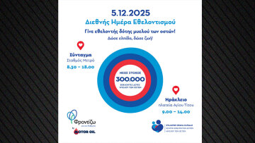 Η Motor Oil και το «ΟΡΑΜΑ ΕΛΠΙΔΑΣ» ενώνουν τις δυνάμεις τους για την Διεθνή Ημέρα Εθελοντισμού σε Αθήνα και Ηράκλειο Κρήτης