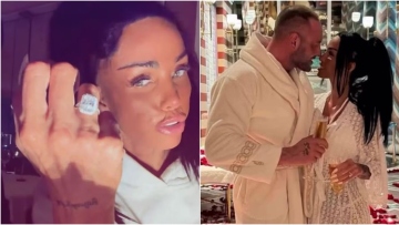 Η Κέιτι Πράις αρραβωνιάστηκε για 9η φορά: Το εντυπωσιακό μονόπετρο και το σκηνικό με τα κόκκινα τριαντάφυλλα