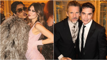 Κλέλια Ανδριολάτου και Χριστόφορος Παπακαλιάτης πόζαραν στο after party των BAFTA με Τεγιάνα Τέιλορ και Ίθαν Χοκ
