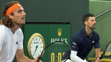 Indian Wells: Ήττα για Τσιτσιπά και Τζόκοβιτς στο διπλό, δείτε βίντεο