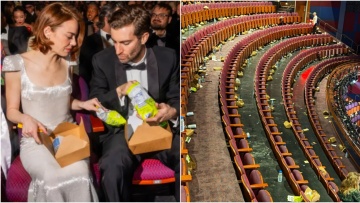 «Οι πλούσιοι αφήνουν τη βρωμιά για τους άλλους»: Φωτογραφία με σκουπίδια στην αίθουσα τελετής των Όσκαρ προκαλεί οργή στα social media 