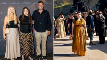 Η κόρη του Δημήτρη Παπανικολάου συμμετέχει στην «Οδύσσεια» του Κρίστοφερ Νόλαν, οι φωτογραφίες από τα γυρίσματα