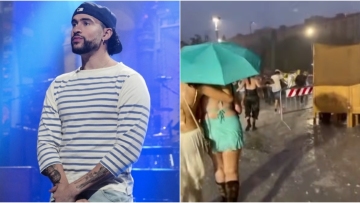 Ακυρώθηκε η συναυλία του Bad Bunny στο Μιλάνο μετά από χαλαζόπτωση: Οι θεατές έτρεχαν για να προστατευτούν, δείτε βίντεο