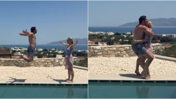 Το χιουμοριστικό βίντεο της Ντορέττας Παπαδημητρίου με τις πόζες του Γιώργου Γεροντιδάκη στον αέρα