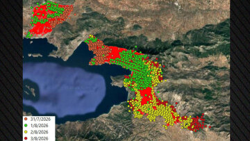 Φωτιά στην Αττικοβοιωτία: Κάηκαν πάνω από 126.000 στρέμματα μέχρι την Κυριακή, δείτε χάρτες