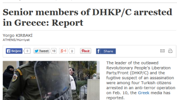 Χουριέτ: Συνελήφθη ο αρχηγός του DHKP-C στην Ελλάδα 