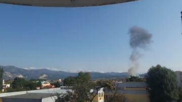 Δείτε βίντεο από τη συντριβή του μαχητικού Α-7 στην Κομοτηνή