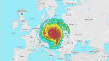 Συγκλονιστικό! Ο τυφώνας Ίρμα είναι μεγαλύτερος από την Ελλάδα και την Ιταλία μαζί