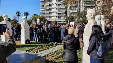 Θεσσαλονίκη: Προτομές Μακεδονομάχων με αντιγκράφιτι επεξεργασία - Φωτογραφίες από τα αποκαλυπτήρια 