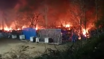 Μετανάστες στον Έβρο: Βίντεο-ντοκουμέντο από τη φωτιά που άναψαν στα σύνορα