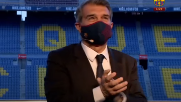 Ορκωμοσία Λαπόρτα: Μήνυμα παραμονής σε Μέσι, στήριξη σε Κούμαν 