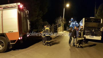 Θεσσαλονίκη: Φωτιά σε αστικό λεωφορείο