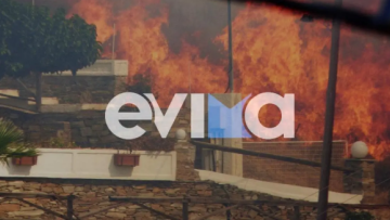 Φωτιά σε δασική έκταση στην Κάρυστο - «Έφτασε μέσα στις αυλές»