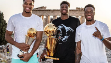 Γιάννης Αντετοκούνμπο: Δωρίζει με τα αδέλφια του στους πυρόπληκτους το 50% των εσόδων του e-shop τους