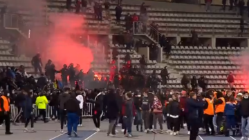Διακόπηκε οριστικά λόγω επεισοδίων ο αγώνας για το Κύπελλο Γαλλίας μεταξύ Παρί και Λιόν - Δείτε βίντεο