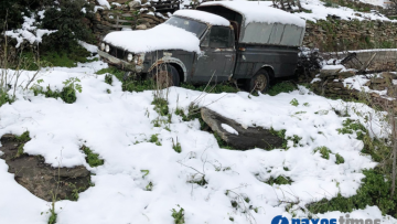 Χιόνια-Κακοκαιρία Ελπίς: Χωρίς ρεύμα πέντε χωριά στο νησί της Νάξου