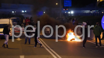 Αιγιάλεια: Αγρότες άναψαν φωτιές στην Εθνική Οδό, κλιμακώνονται οι κινητοποιήσεις - Δείτε φωτογραφίες