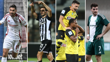 Super League 1: Ολυμπιακός, ΠΑΟΚ και ΑΕΚ ξεκίνησαν με το δεξί, γκέλα για τον ΠΑΟ - Δείτε τα 13 γκολ 