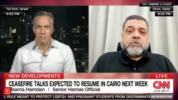 Ανώτατο στέλεχος της Χαμάς αποχώρησε από τον αέρα του CNN όταν ρωτήθηκε αν έχουν ευθύνες για τον θάνατο χιλιάδων Παλαιστινίων