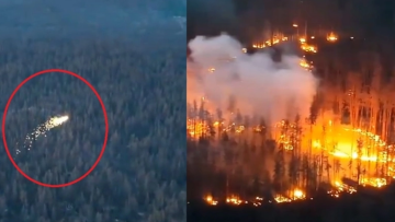 Συγκλονιστικά πλάνα δείχνουν τη στιγμή που οι «δράκοι» της Ουκρανίας πυρπολούν την πρώτη γραμμή της Ρωσίας 