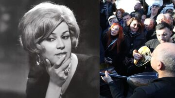 Καίτη Γκρέυ: Εκπληρώθηκε η τελευταία επιθυμία της - Την αποχαιρέτησαν τραγουδώντας το «Βουνό» και τα «Ξένα Χέρια» 