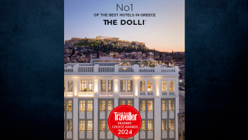 Το THE DOLLI Νο 1 Best Ηotel in Greece και συγκαταλέγεται στα κορυφαία ξενοδοχεία του κόσμου