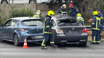 BMW M5 διαλύθηκε σε καραμπόλα στον Κηφισό (video)