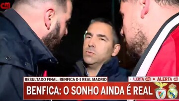 Βίντεο: Φραστική επίθεση σε ρεπόρτερ έξω από το Ντα Λουζ μετά το Μπενφίκα-Ρεάλ
