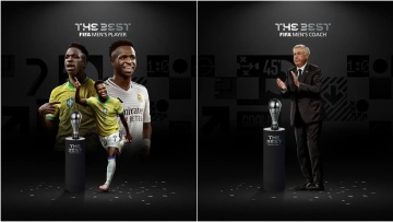 Διπλός θρίαμβος της Ρεάλ στα Best FIFA Awards 2024 - Καλύτερος παίκτης ο Βινίσιους, καλύτερος προπονητής ο Αντσελότι