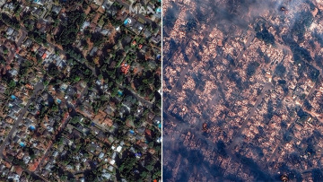 Φωτιές στην Καλιφόρνια: Η καταστροφή μέσα από δορυφορικές φωτογραφίες - Απαγόρευση κυκλοφορίας εν μέσω λεηλασιών