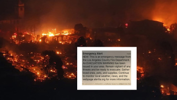Σύγχυση και πανικός από τα λανθασμένα μηνύματα εκκένωσης που στάλθηκαν σε κατοίκους του Λος Άντζελες