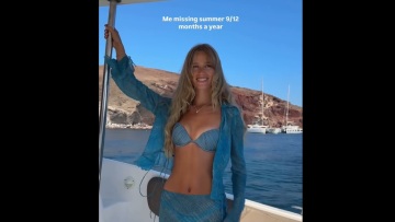 Ντεζιρέ Ιγκλάντερ: Το βίντεο από τη Σαντορίνη για το καλοκαίρι που της λείπει
