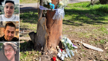 Πένθος στη Σπάρτη για τους τρεις φοιτητές που σκοτώθηκαν σε τροχαίο - Κλείνουν τη μουσική τα μαγαζιά, λουλούδια στο σημείο της τραγωδίας