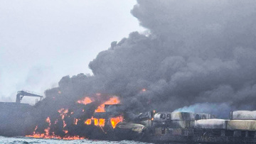 Βόρεια Θάλασσα: Συγκρούστηκαν δεξαμενόπλοιο και φορτηγό πλοίο – Μεγάλη φωτιά, δείτε βίντεο