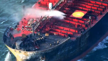 Σύγκρουση πλοίων στη Βόρεια Θάλασσα: Βίντεο δείχνει το μέγεθος της ζημιάς στο δεξαμενόπλοιο