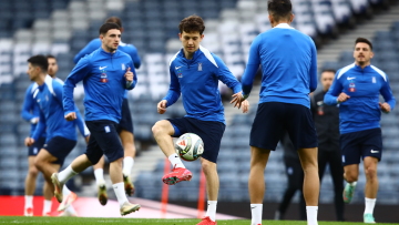 Η προπόνηση της Εθνικής Ελλάδας στο Χάμπντεν Παρκ της Γλασκώβης - Βίντεο, φωτογραφίες 