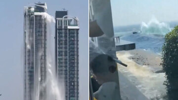  Βίντεο: Δείτε πώς αδειάζει η πισίνα από οροφή ξενοδοχείου στην Μπανγκόκ μετά τα 7,7 Ρίχτερ