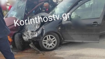 Σοβαρό τροχαίο με δύο τραυματίες στην παλιά εθνική Αθηνών - Κορίνθου