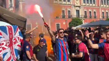 Επεισόδια στη Σεβίλλη: Συγκρούσεις οπαδών της Μπαρτσελόνα με την αστυνομία