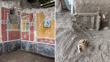 Η απεγνωσμένη μάχη μίας οικογένειας την τελευταία ημέρα της Πομπηίας - Το σφηνωμένο κρεβάτι στην πόρτα του σπιτιού της «Έλλης και του Φρίξου»