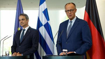 Μητσοτάκης από Βερολίνο: Το μεταναστευτικό, ζήτημα εθνικής ασφάλειας - Μερτς: Δεν είναι αυτονόητες η ειρήνη και η ασφάλεια στην Ευρώπη